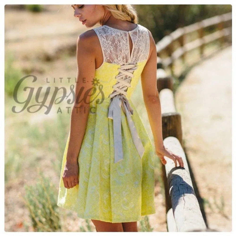 Ryu Lolita Lace & Jacquard Mini Dress - Picture 5 of 11